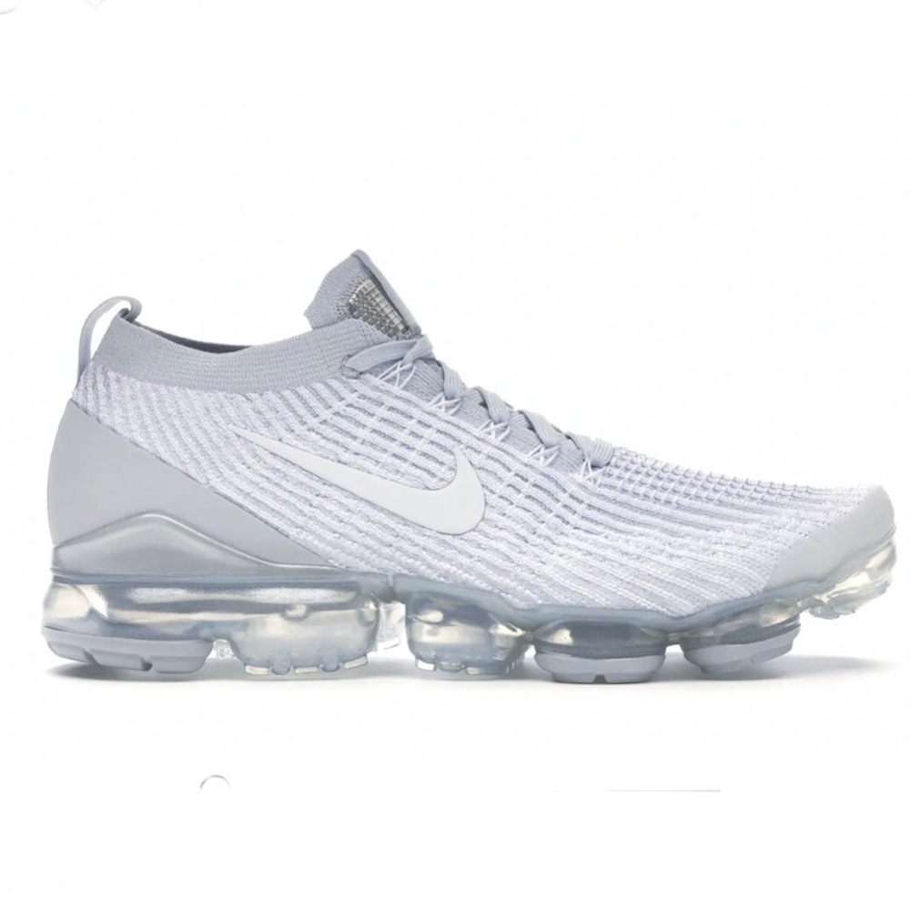 Nike Air VaporMax Flyknit 3 Pure Platinum Sneakers Running Shoes Lightweight W